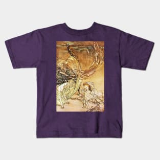 The Infancy of Undine - Arthur Rackham, Friedrich de la Motte Fouqu Kids T-Shirt